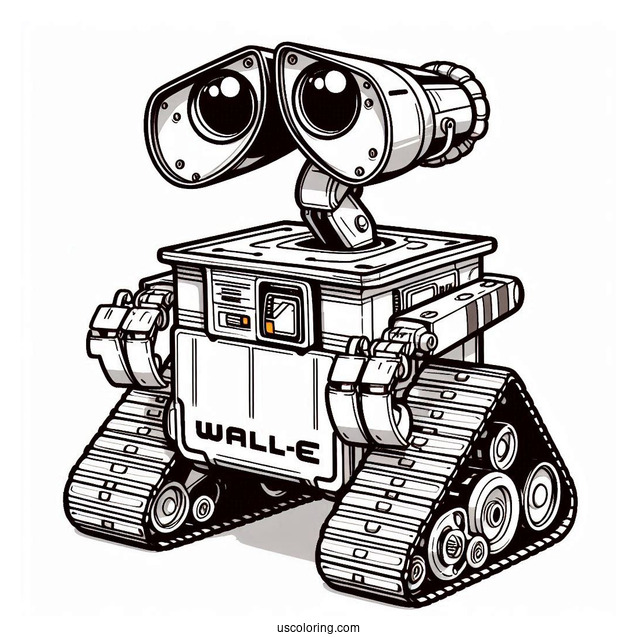 Coloring Page Of Wall-E Robot