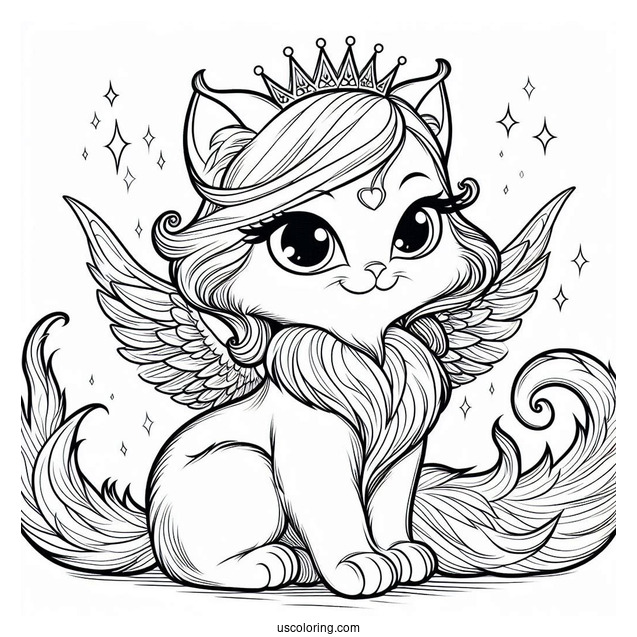 Coloring Page Of Lucifer The Cat From Cinderella