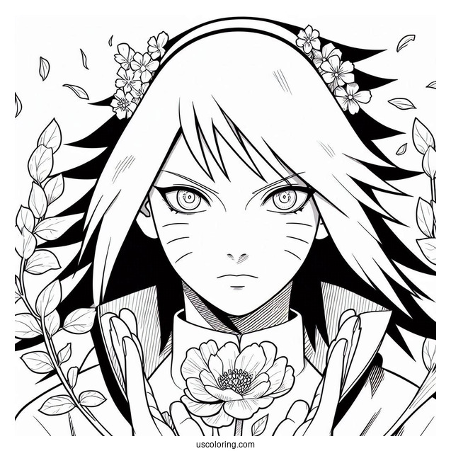 Sasuke Coloring Page With Sakura And Sarada In Boruto