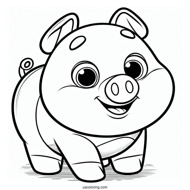 Hamm The Pig From Toy Story To Color