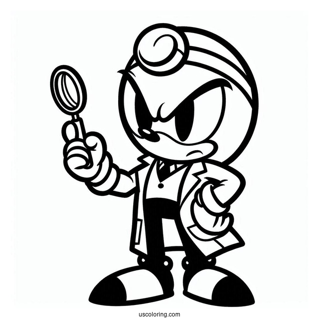 Doctor Eggman Coloring Page