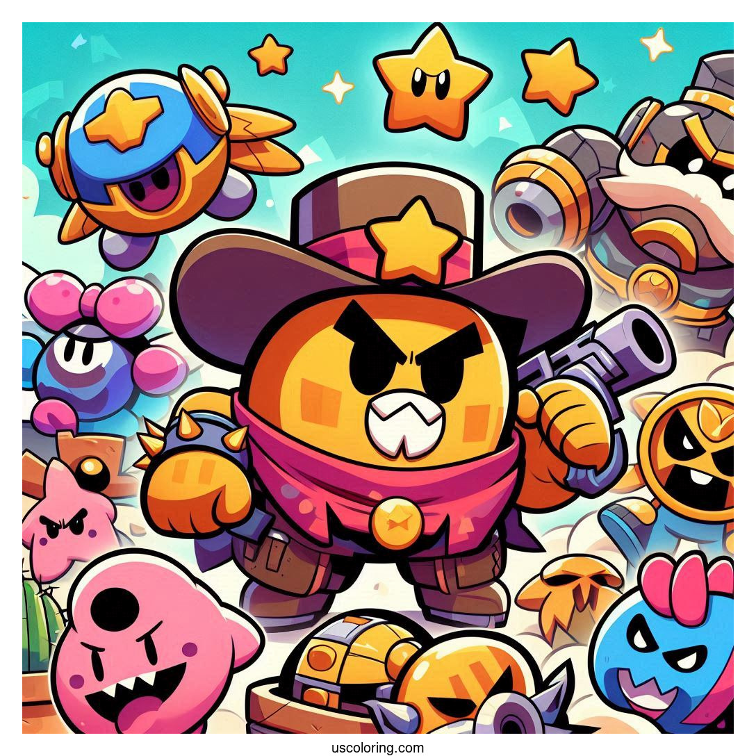 Brawl Stars Coloring Pages (Free PDF Printables)