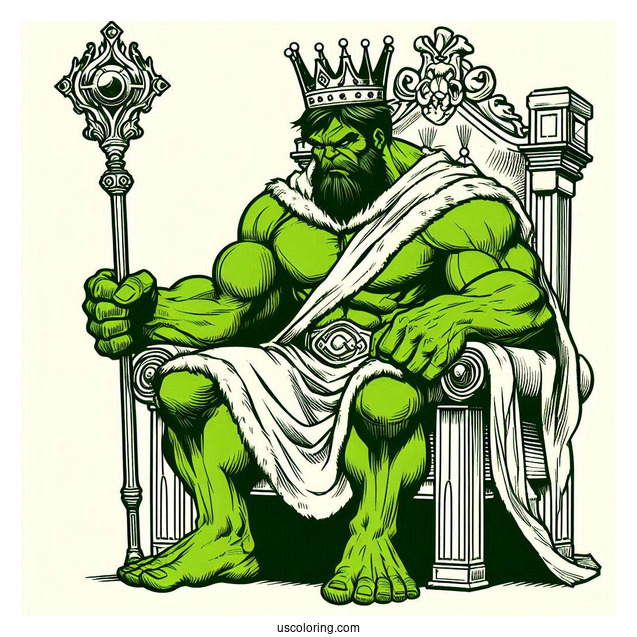 Retro She Hulk Coloring In Page