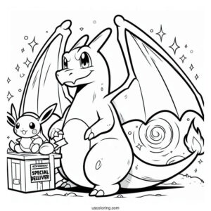 Special Delivery Charizard With Pikachu