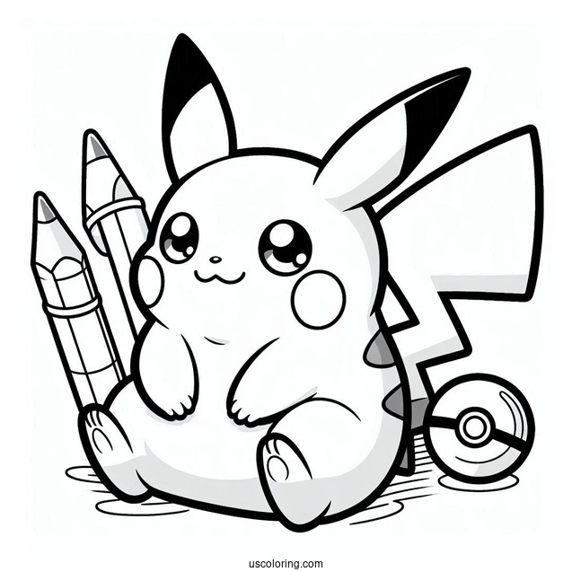 Pokemon With Pikachu To Color