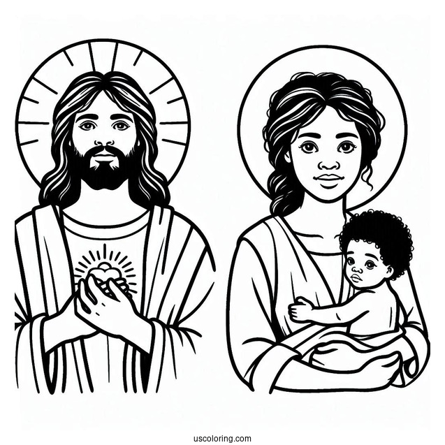 Easy Outline Of Jesus For Kids