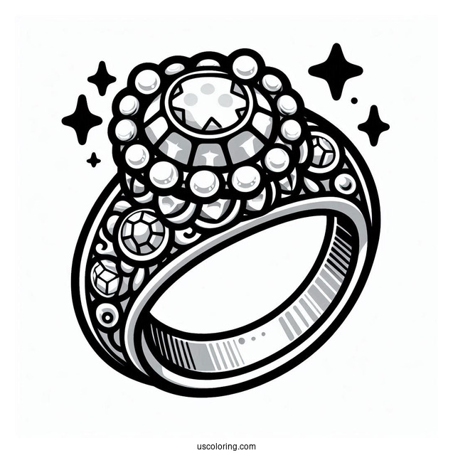 Roxy Ring Shopkins With Diamonds Coloring In