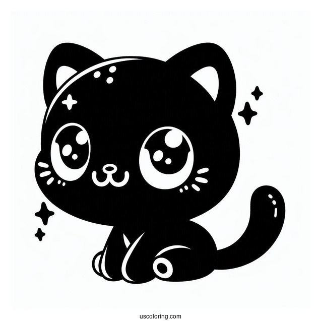 Cute Kawaii Black Panther For Kids