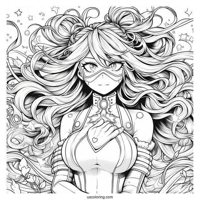 Full Page My Hero Academia Coloring Page Poster