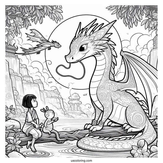 Detailed Raya And The Last Dragon Sisu Coloring Page