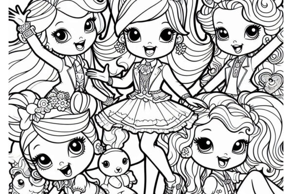 Polly Pocket Coloring Pages (Free PDF Printables)