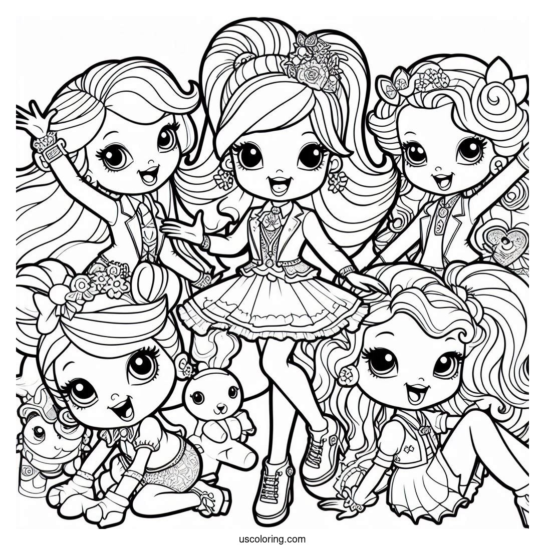 Polly Pocket Coloring Pages (Free PDF Printables)