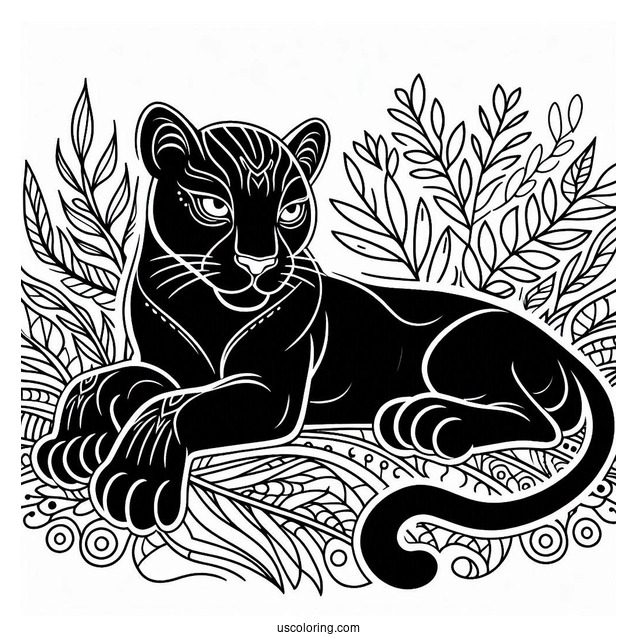 Black Panther Coloring Page