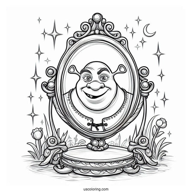 Magic Mirror From Shrek To Color