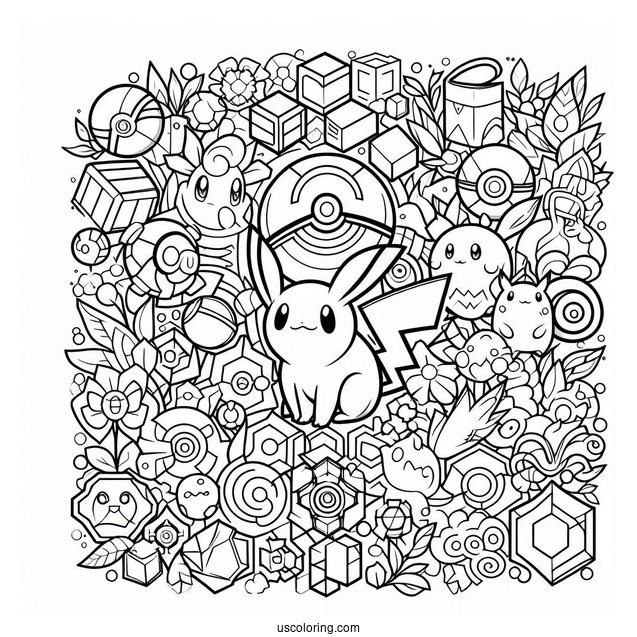 Outline Of Pokedex Coloring In