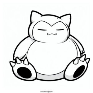 Snorlax Pokemon To Color In