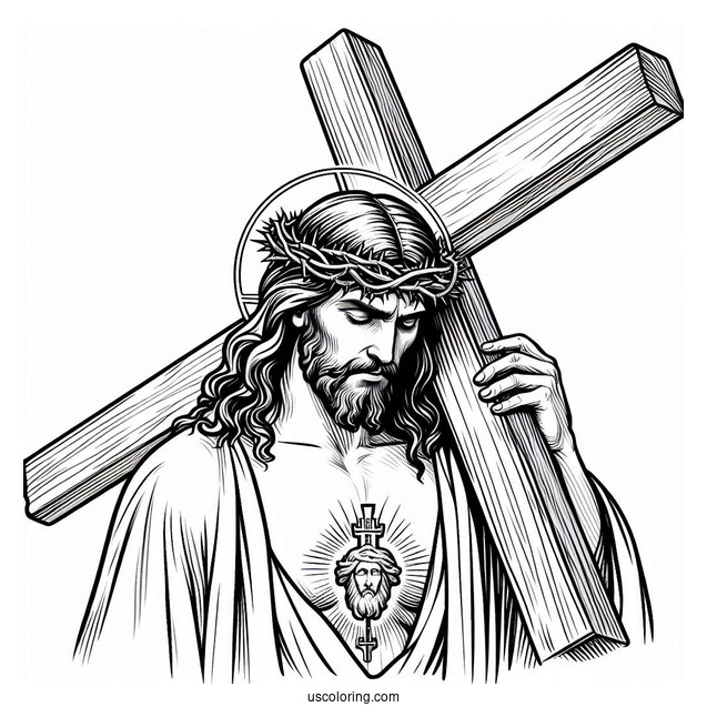 Jesus Christ Carrying Cross
