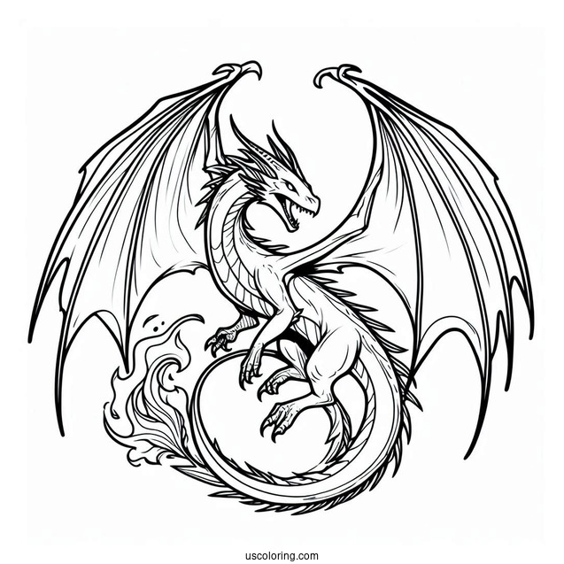 Easy Outline Of Night Fury Dragon