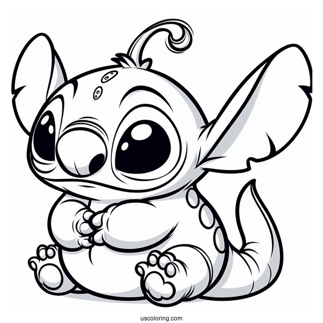 Jumba Jookiba Alien Character Coloring Sheet