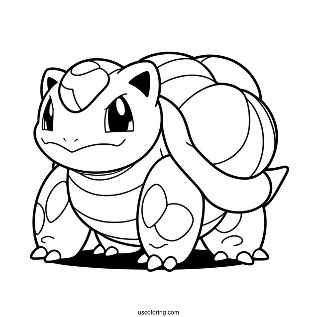Blastoise Pokemon Coloring Page