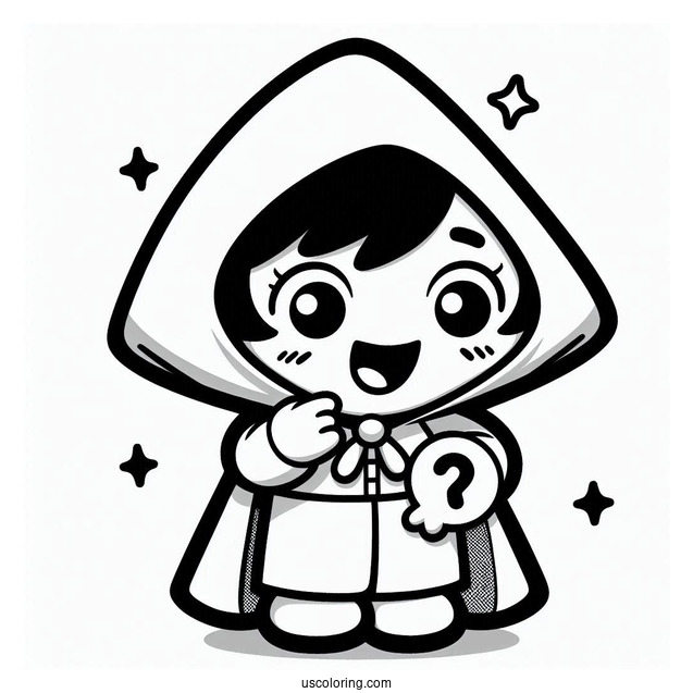 Kawaii Chibi Count Von Count Coloring Page For Preschoolers