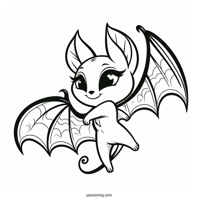 Bat Coloring Page Of Hotel Transylvania Bartok Outline