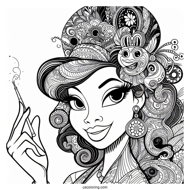 Dr. Facilier Coloring Sheet