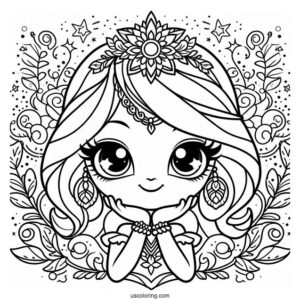 Easy Shimmer And Shine Coloring Page For Kids
