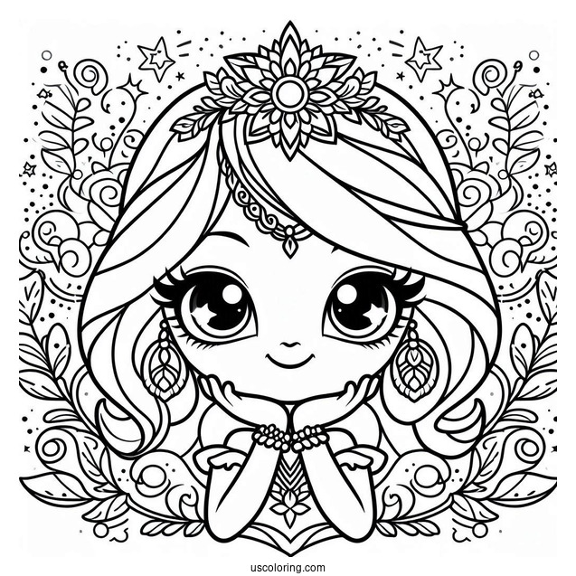 Easy Shimmer And Shine Coloring Page For Kids