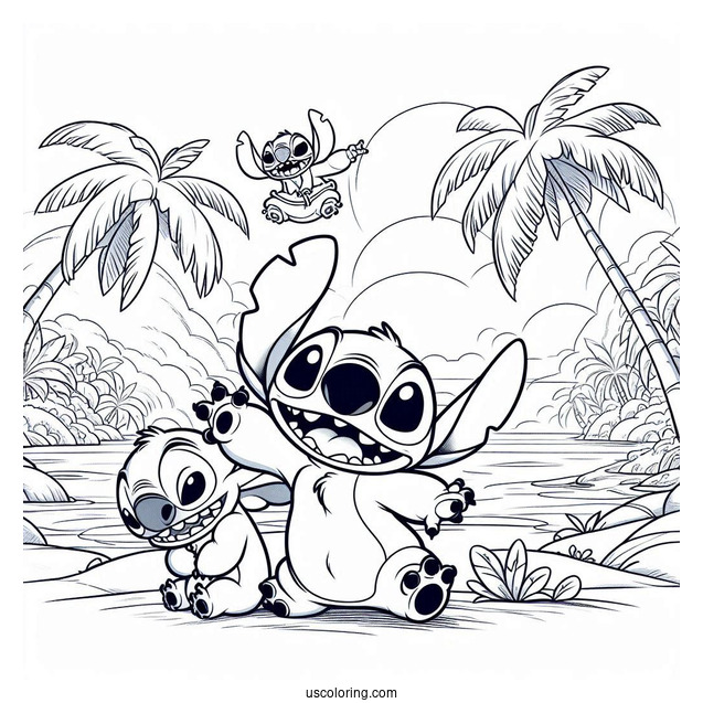 Lilo and Stitch Dancing With Jumba Hiding