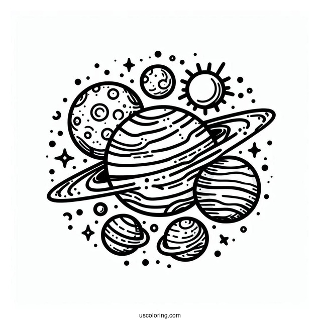 Planets In The Solar System To Color