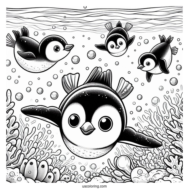 Yellow Eyed Penguins Diving Into Ocean