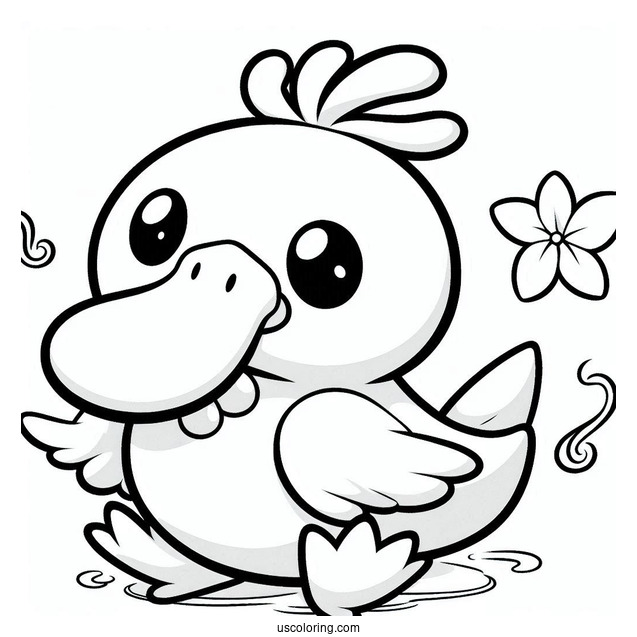 Psyduck Coloring Page And Golduck
