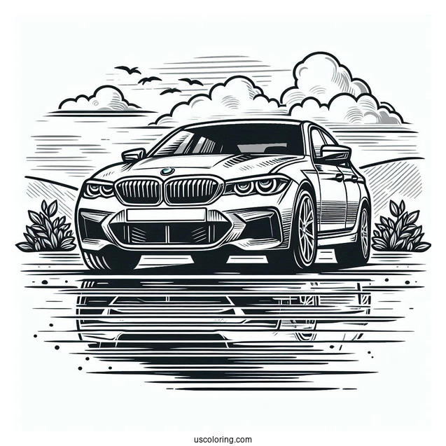 BMW Coloring Page