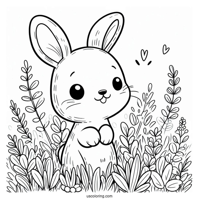 Cute Rabbits Nose Standing In Field