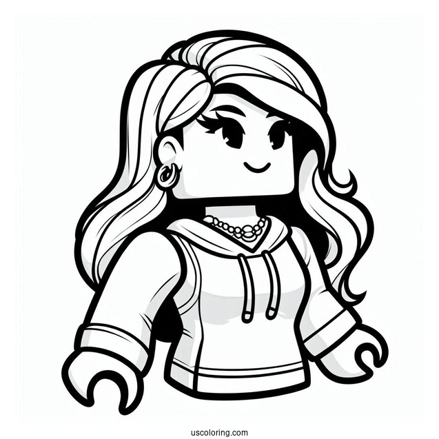 Roblox Minecraft Coloring Page For Kids