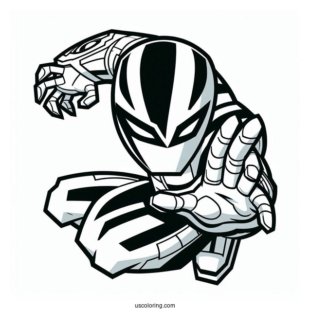 Easy Ben 10 Coloring Page Of Slapback Outline For Kids