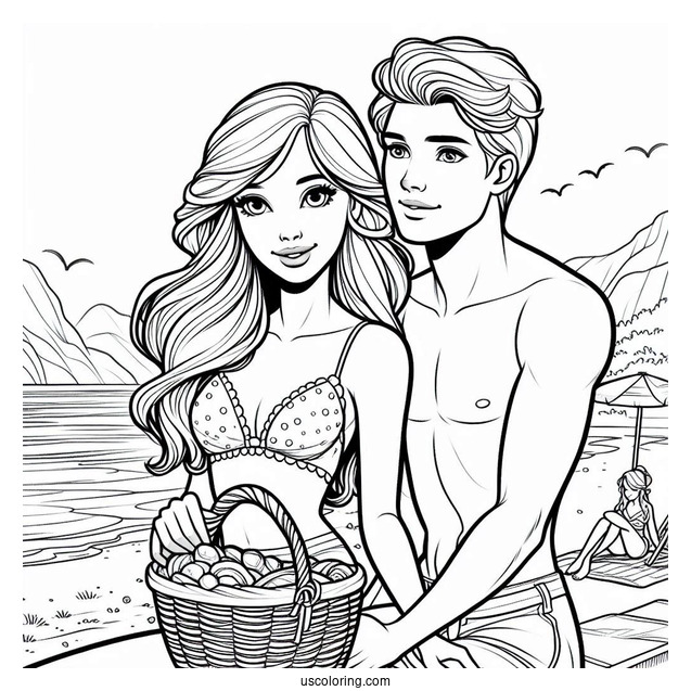 Ken And Barbie At The Beach