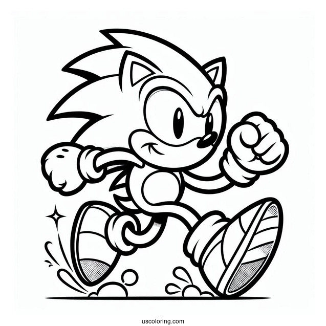 Running Sonic In Video Game