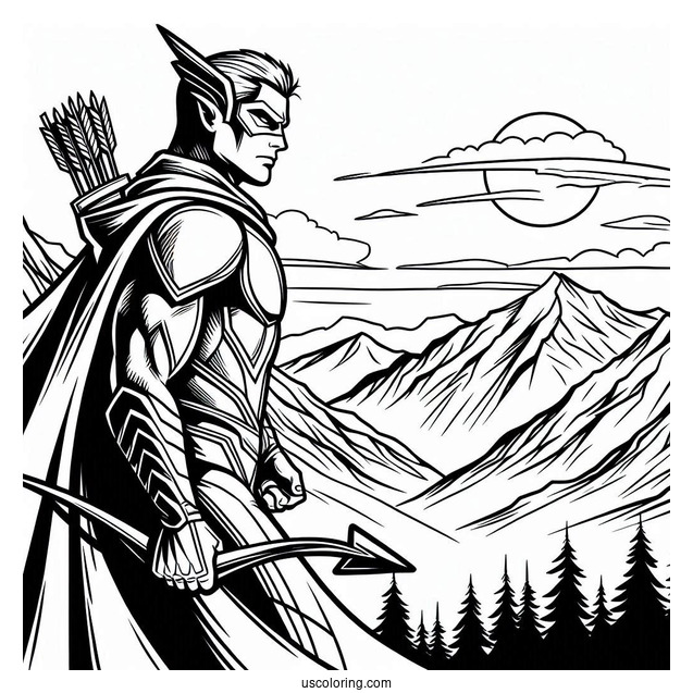 Green Arrow In The Mountains