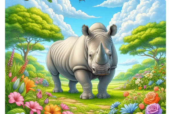 Rhino Coloring Pages Featured Image