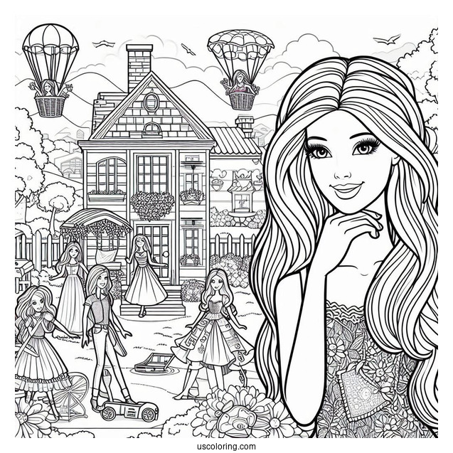 Barbie And Dreamhouse Adventures Coloring Page