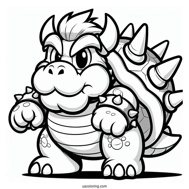 Giga Bowser Coloring Sheet