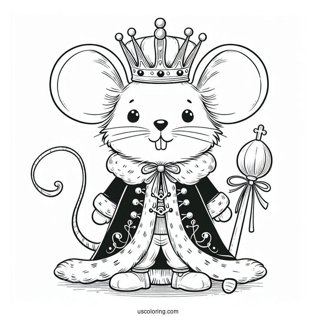 Mouse King From The Nutcracker Coloring Sheet