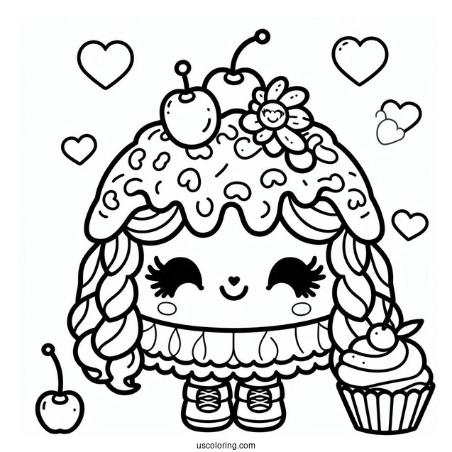 Coloring Page Of Patty Cake Shopkins