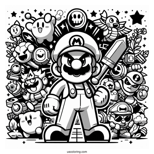 Full Page Brawl Stars Coloring Page Poster