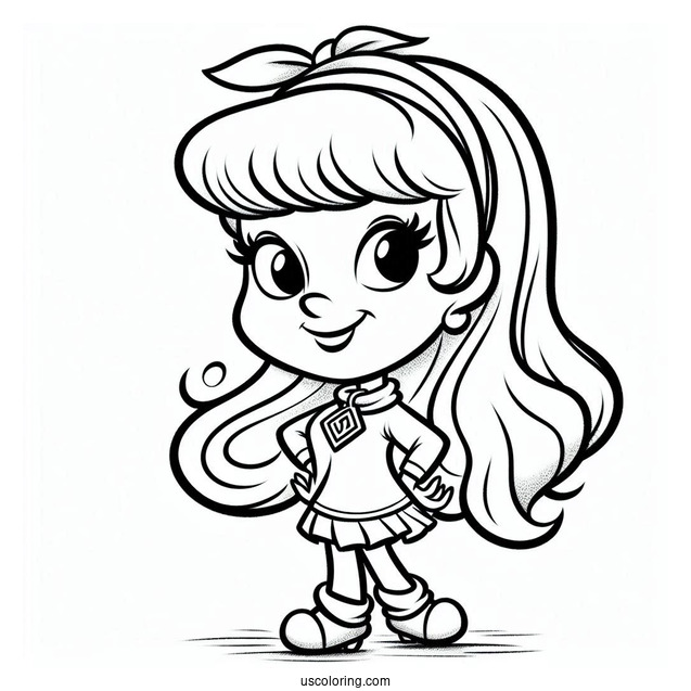 Daphne Character Coloring Page