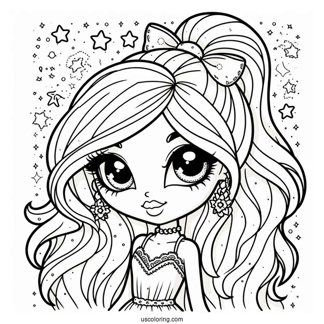 Kawaii Phoebe Bratz Coloring Page