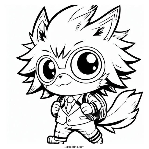 Madagascar Coloring Page Of Kawaii Eri