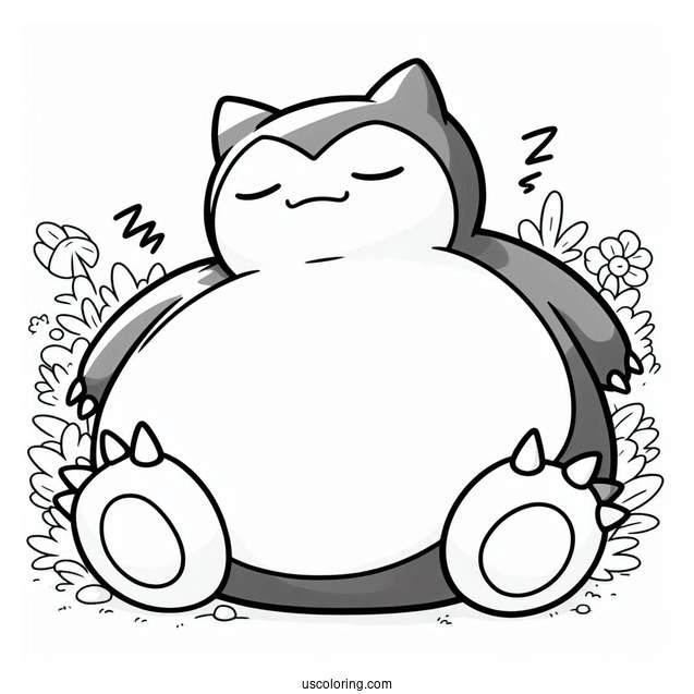Snorlax Pokemon To Color In